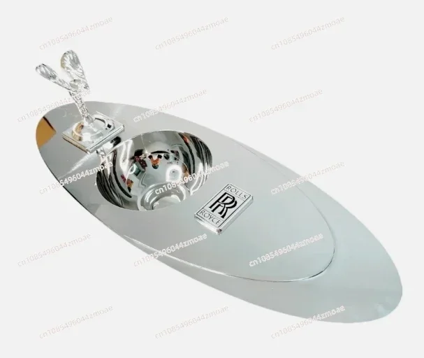 

President Royal Ultra Luxury Rolls-Royce Stainless Steel Decorative Cigar Ashtray Storage Plate Trend Decorative Ornament