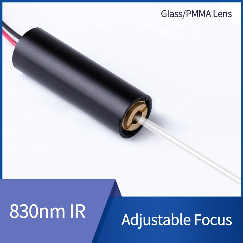 D10X30mm Adjustable Focus 830nm 1mW 5mW 10mW 30mW 50mW 100mW IR Dot Laser Diode Module Industrial Grade ACC Driver TYLASERS