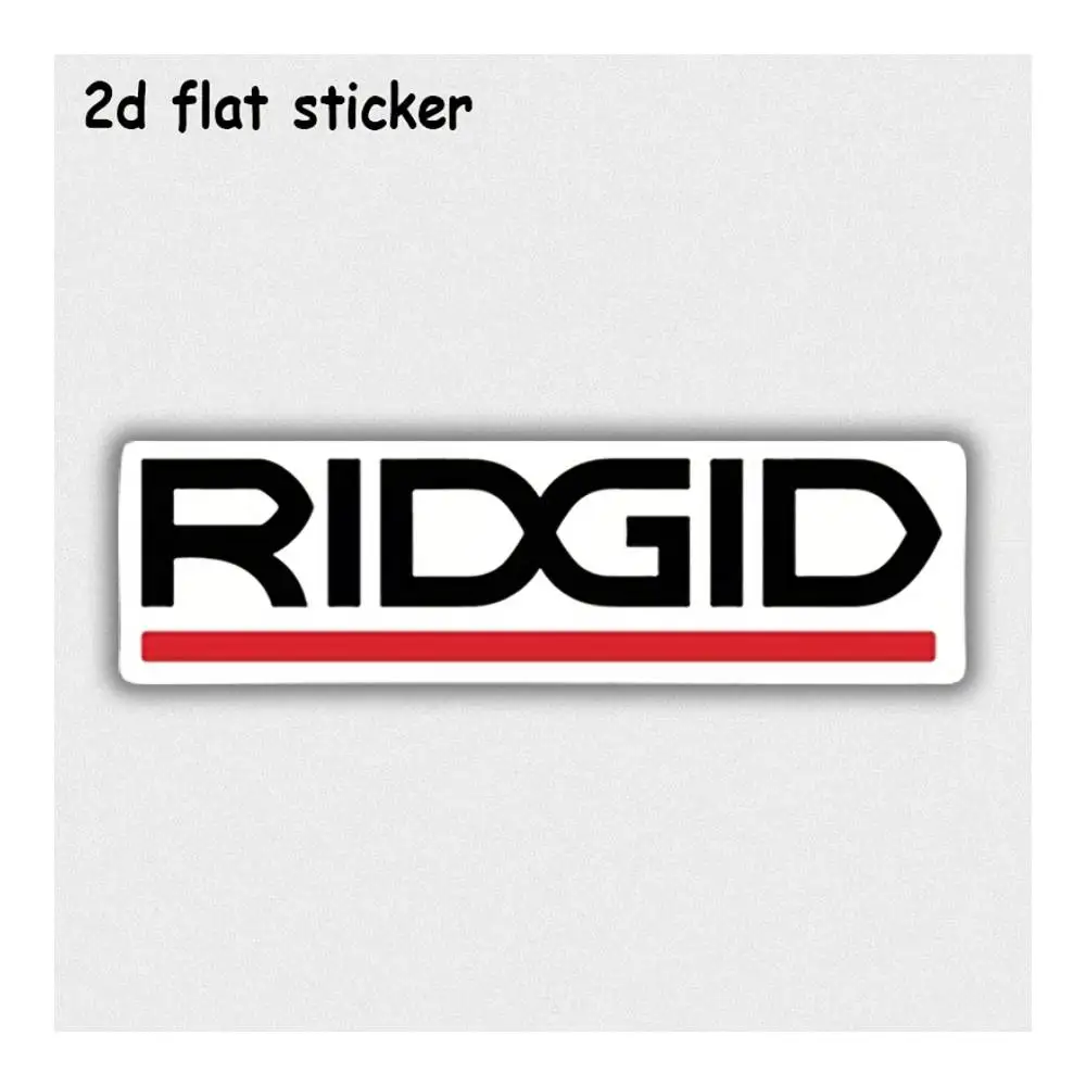 RIDGID Brand Logo Design Sticker For Cars, Laptops, Windows, Doors, Fridges, Water Bottles