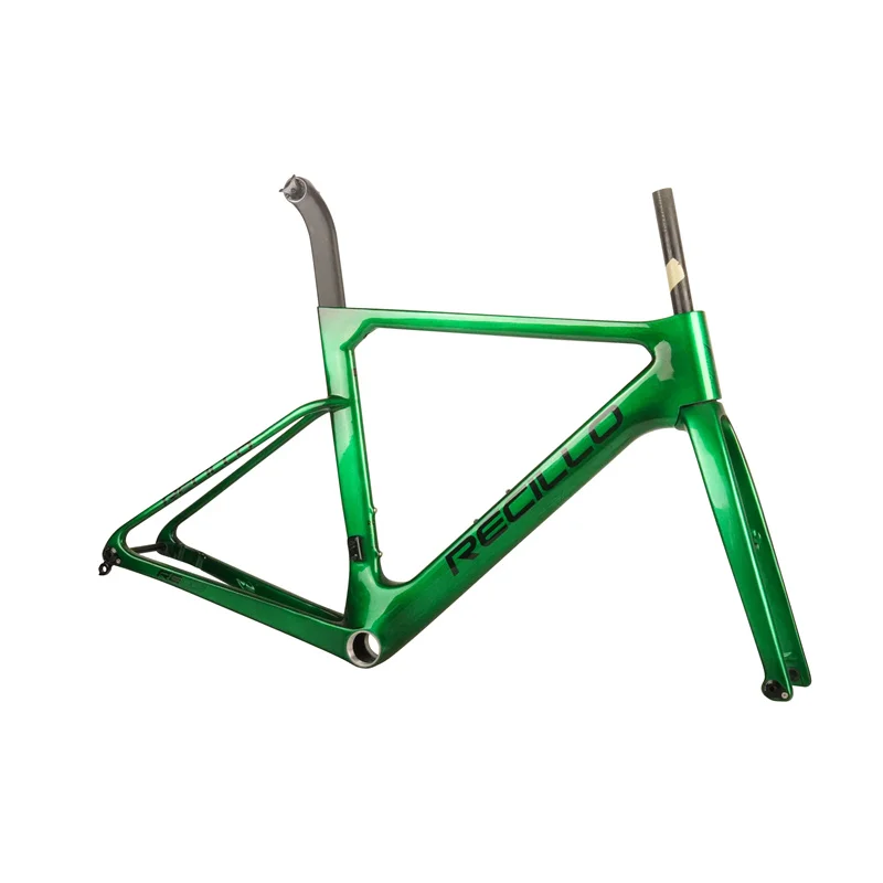 Glossy or Matt Carbon Fiber Road Frame can match handlebar Bicycle Carbon T1000 Bike Frame Disc Brake Type T47 thread BB