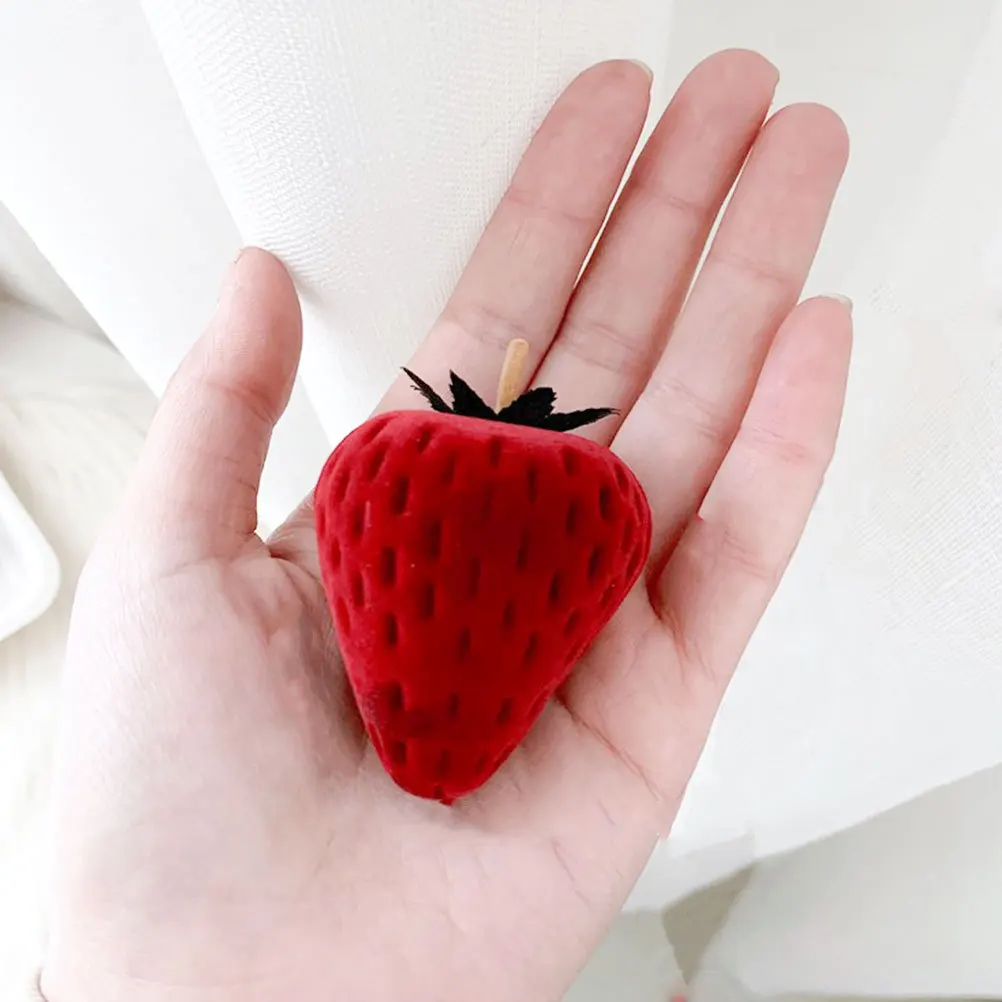 1Pcs Jewelry Box Red Strawberry Shaped Small Ring Necklace Holder Organizer Gift Packaging Case Jewelry Box Earring Case