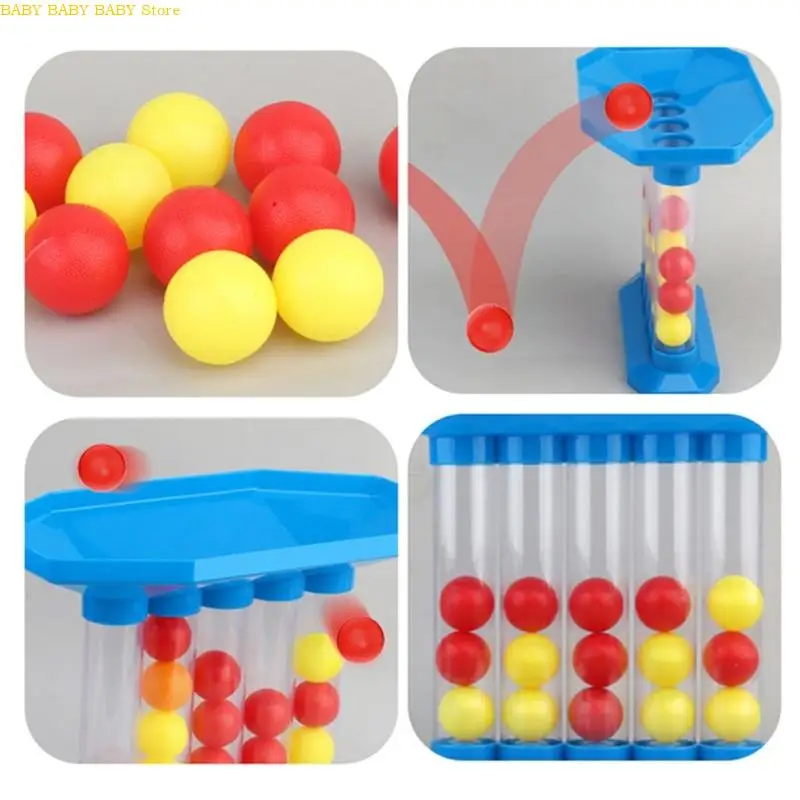 Q81A Interactive 4 in 1 Elastic Bouncing Ball Set untuk Anak -anak Outdoor Family Fun Game 4 Berkisi Ball