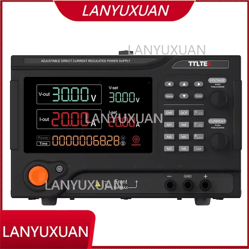 TTLTES Adjustable 60V DC Programmable Switching Power Supply 220V Input/30V Output 10/15/30/50/60/100 Variety Current Options
