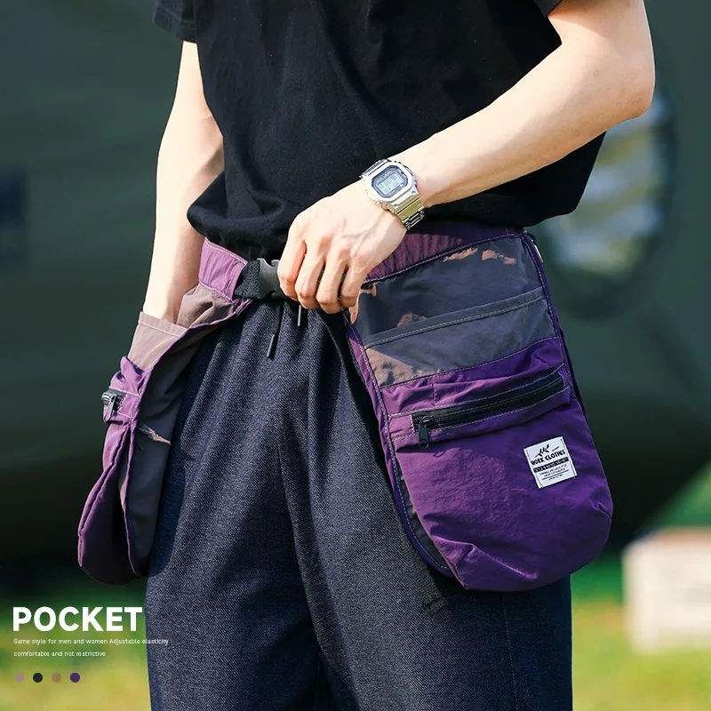 Multi-pocket Zipper Waist Apron Fanny Pack Multifunctional Outdoor Bag For Travel Sports Fitness Cycling