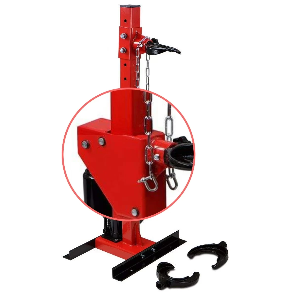 Strut Spring Compressor Vertical Shock Absorber Disassembly Tool 2.5T Rated Load Force Auto Strut Coil Spring Compressor