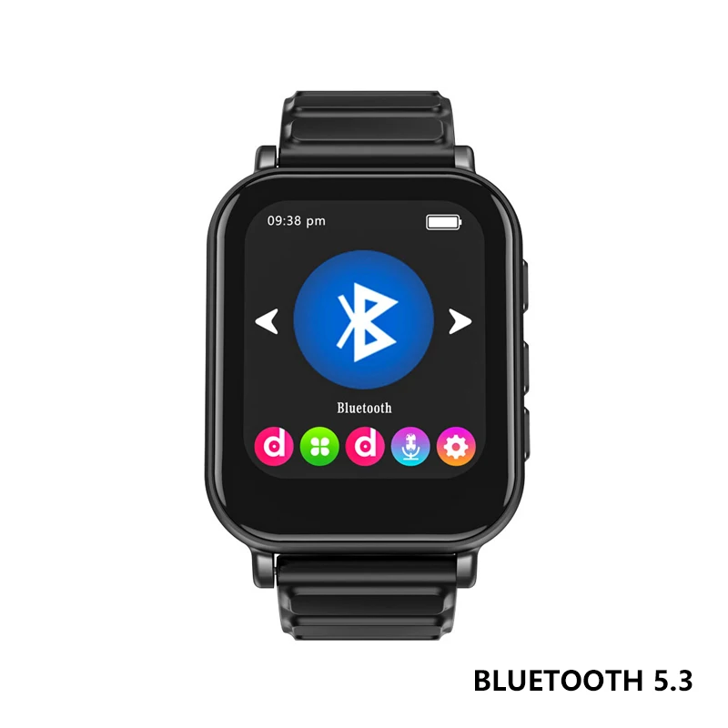 

HD Watch MP3 Music Player 1.69-inch Color Touchscreen, Bluetooth 5.3, 32GB + TF Expansion,Step Counter, FM Radio for Gym&Outdoor