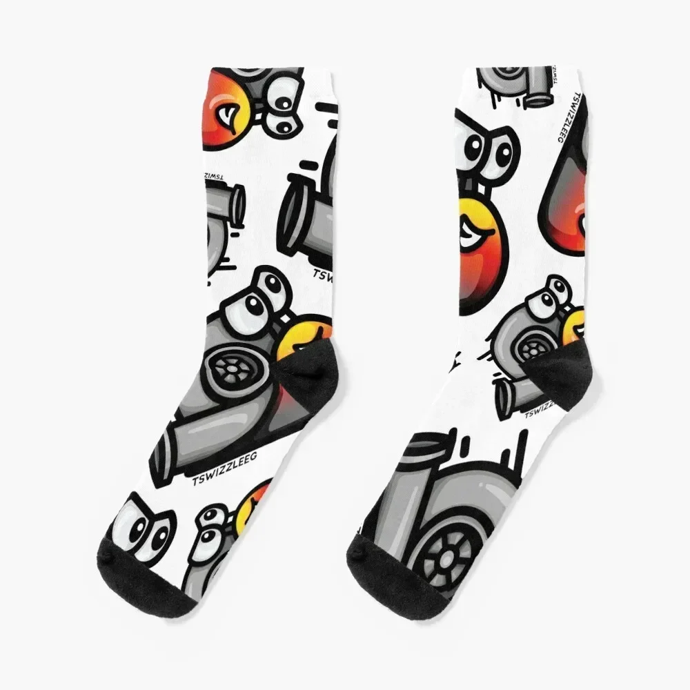 Turbo Snail - Volcano Socks halloween Non-slip with print set Mens Socks Women's