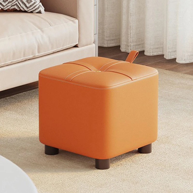 

Portable Stools Modern Ottomans Multifunctional Footrest Bedroom Removable Small Chair Shoe Changing Stool Decorative Furnitures