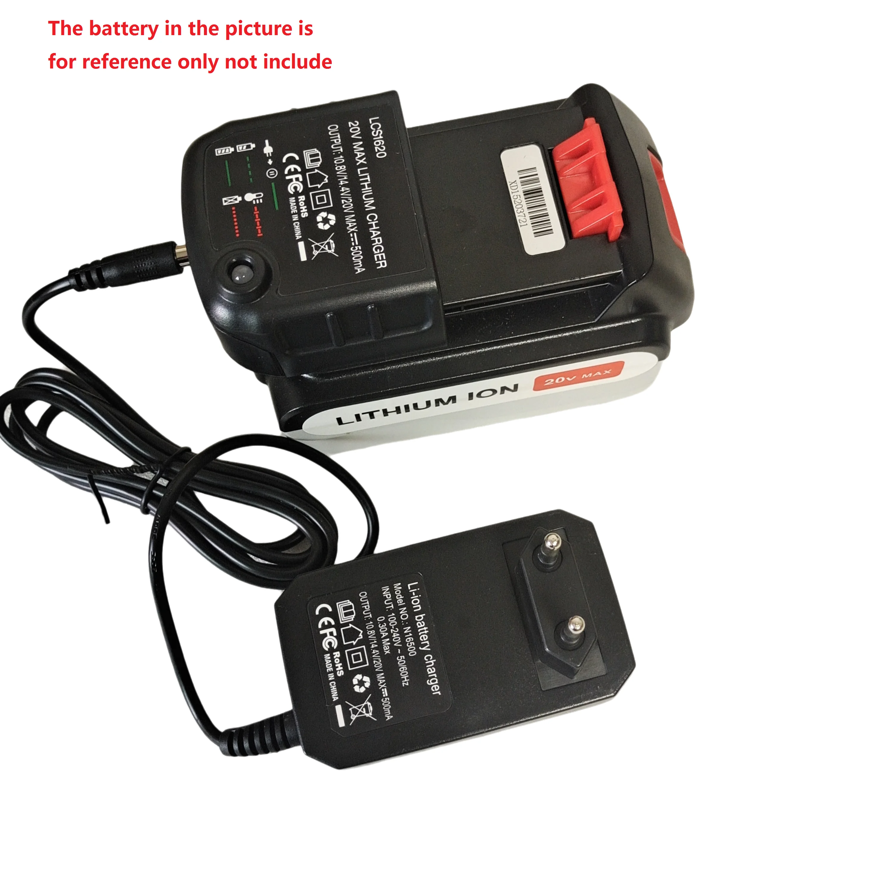 Li-ion Battery Safe Charger for Black&Decker 14.4V 20V Li-ion Battery LBXR20 LBXR20-OPE LB20 LBX20 LBX4020 Electric Tool Battery