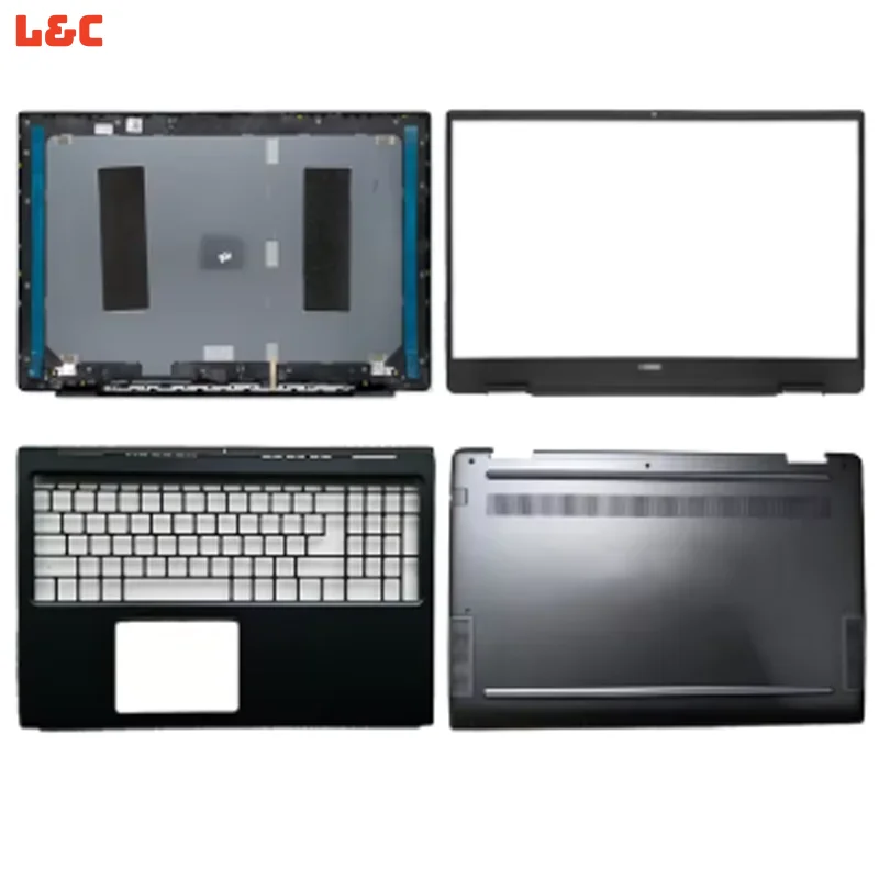 New for Vostro 5590 V5590 LCD Back Cover Front Bezel Hinges Palmrest Bottom Case 0W24PR 0XNR1R 0YX49D Original Housing Casing