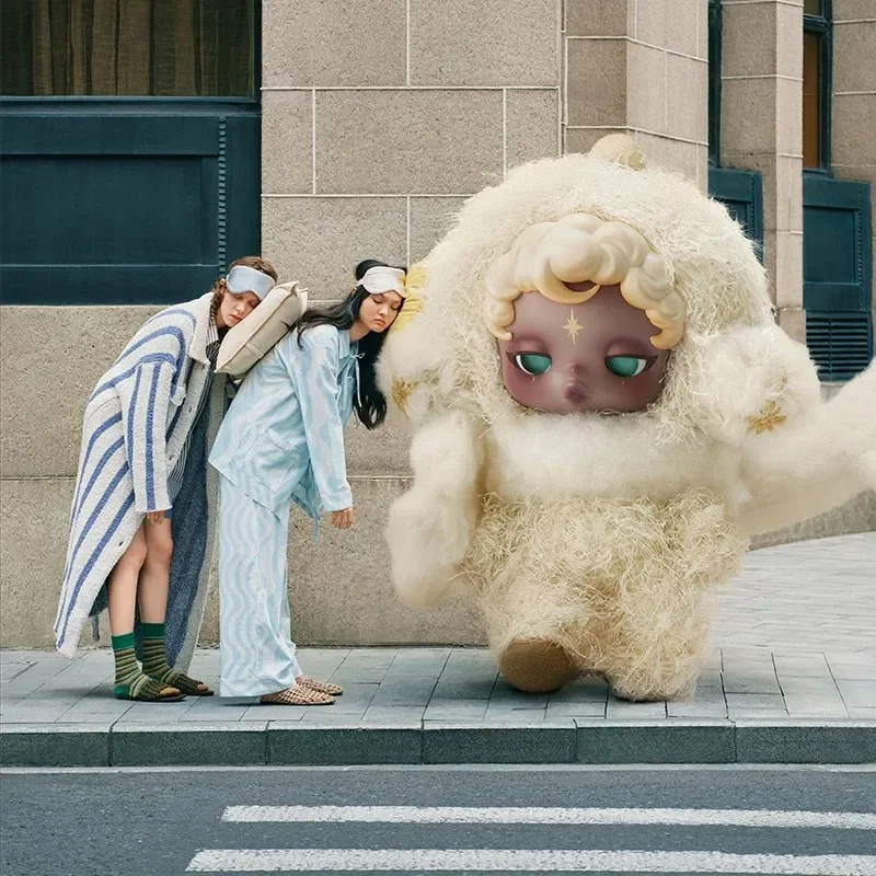 팝 마트 스컬판다 당신이 나를 찾았어요! 시리즈 플러시 인형 펜던트 블라인드 박스 장난감 귀여운 애니메이션 액션 피규어 서프라이즈 미스터리 박스 인형