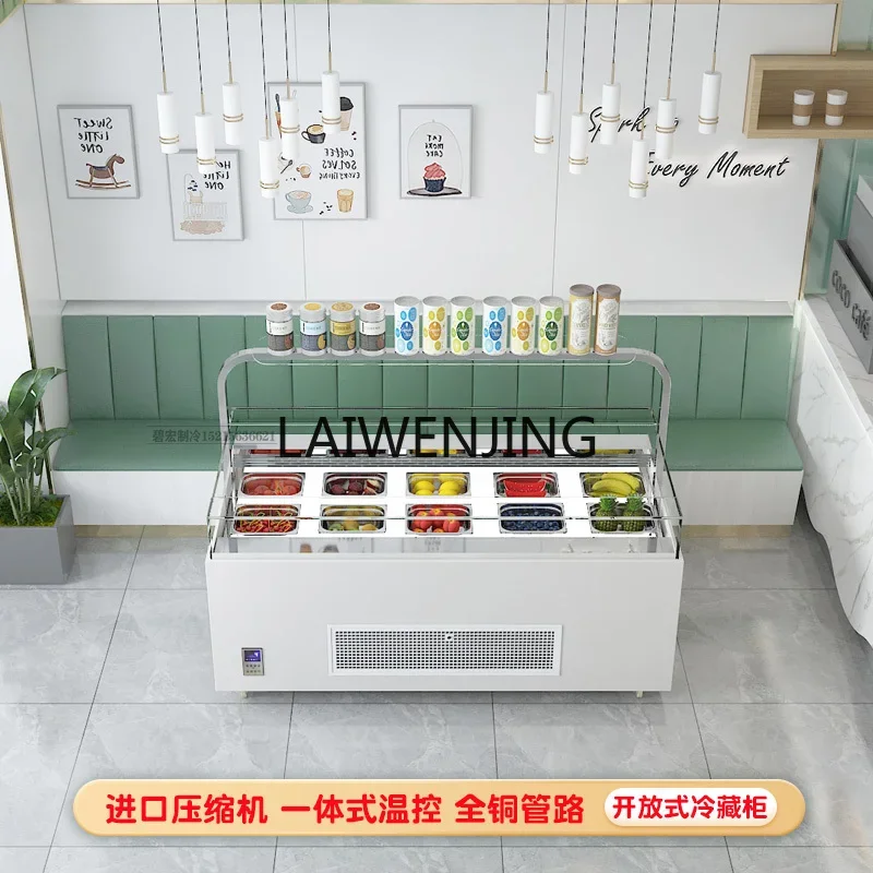 MJY open sushi fresh-keeping style refrigerated cake west point fruit fishing display cabinet