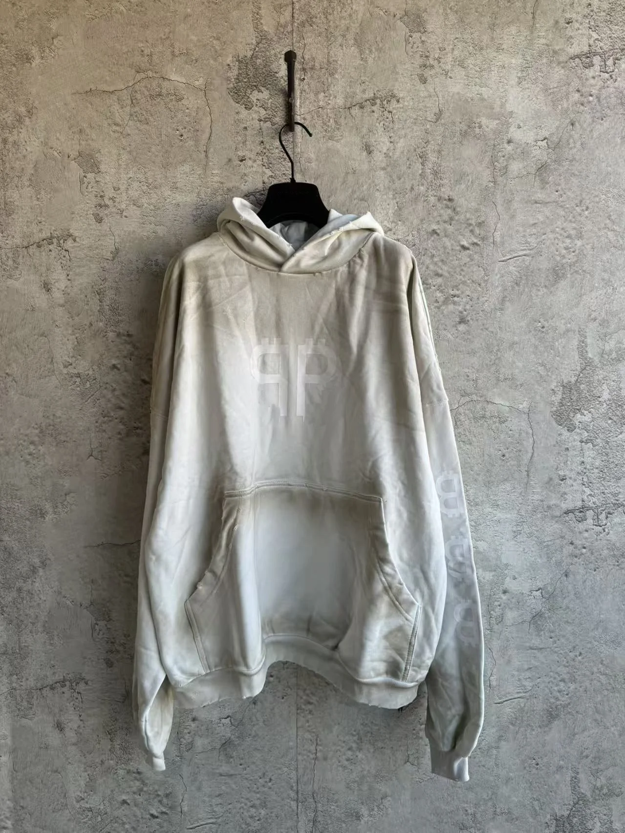 

BLCCNIEGEA Heavyweight High-Quality Fashion Letter Print/Embroidered Pullover Hoodie Loose Fit Pure Cotton Paris B Hoodie Unisex