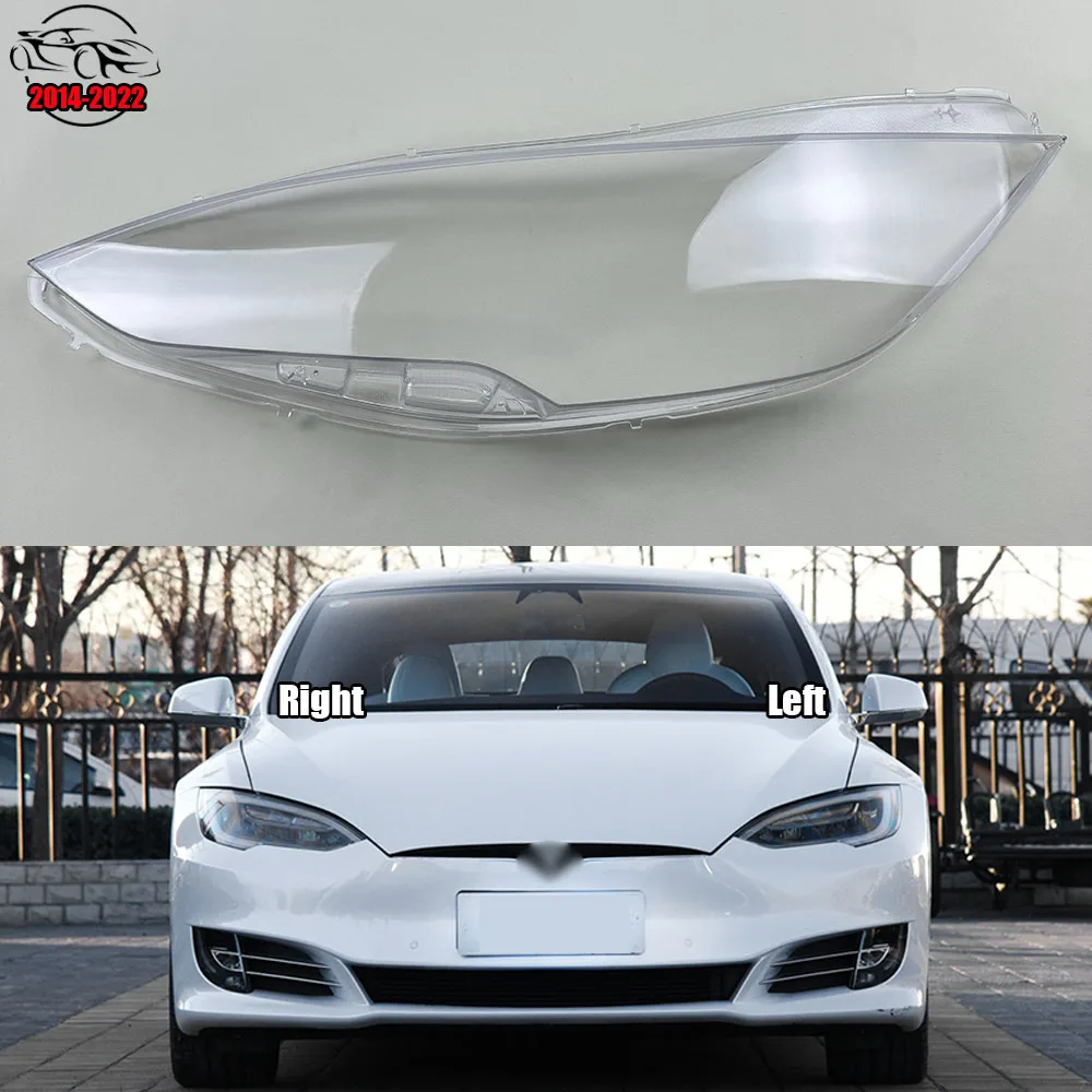 

For Tesla Model S 2014-2022 Headlamp Transparent Cover Lampshade Headlight Shell Lens Replace The Original Lampshade Plexiglass