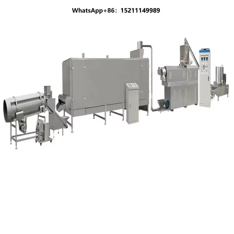 Fully Automatic Dry Wet Pet Food Production Line for Dog and Fish Feed with Engine/Motor 100kg/h Capacity