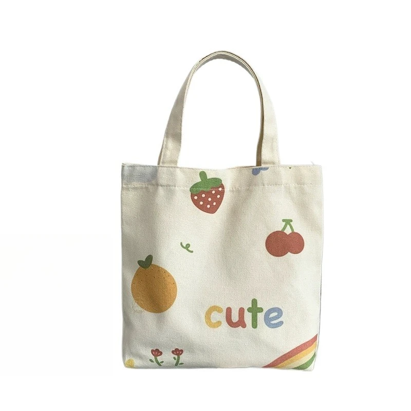 Cute Outing Lunch Bag Handheld Canvas Bag
