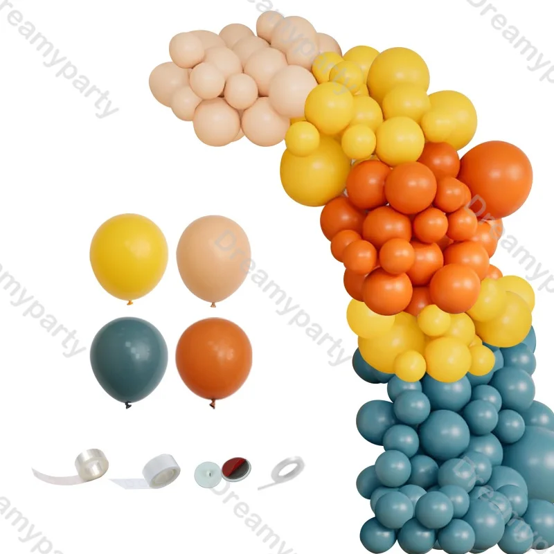 118 Here Comes The Sun Balloon Garland Kit Lemon Blue Balloons Bride Wedding Birthday Baby Shower Gender Reveal Kid Party Decor