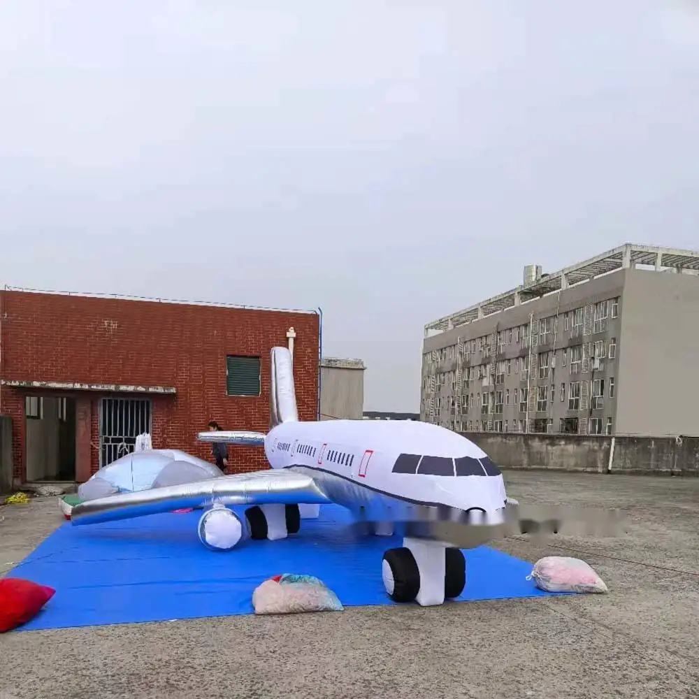 Oxford Giant Airplane Hanging Inflatable Plane Model Advertising Blow Up Aircraft For Party Event Decoration