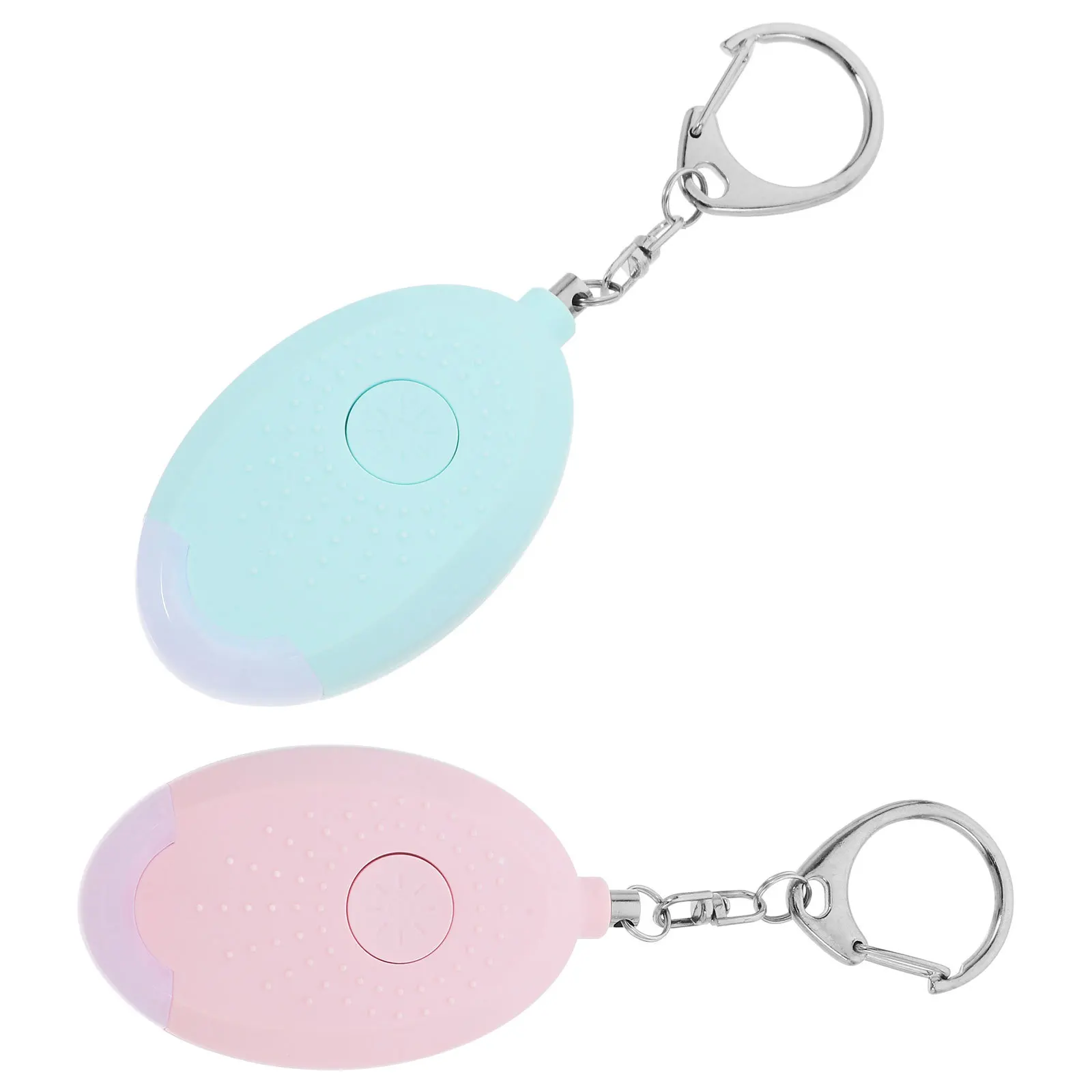 

2Pcs Emergency Alarm Keychain Loud 130Db Siren with Safe Clip Design for Personal Protection Outdoor Safety Gear