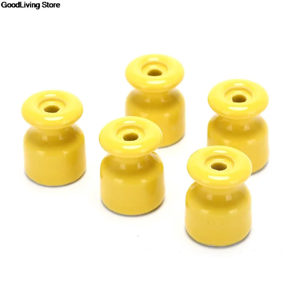 5pcs/lot for Wall Wiring High Frequency 5 Colors Electric Porcelain Ceramic Insulator Ceramic Insulators Porcelain Insulator
