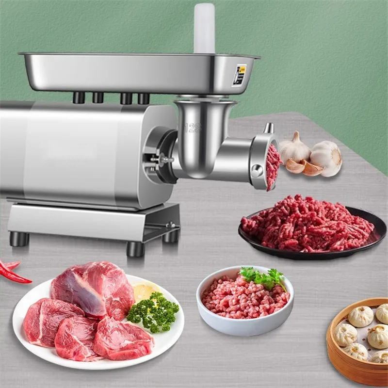 1100W fully automatic meat grinder enema machine silent 120kg/h ground meat enema machine