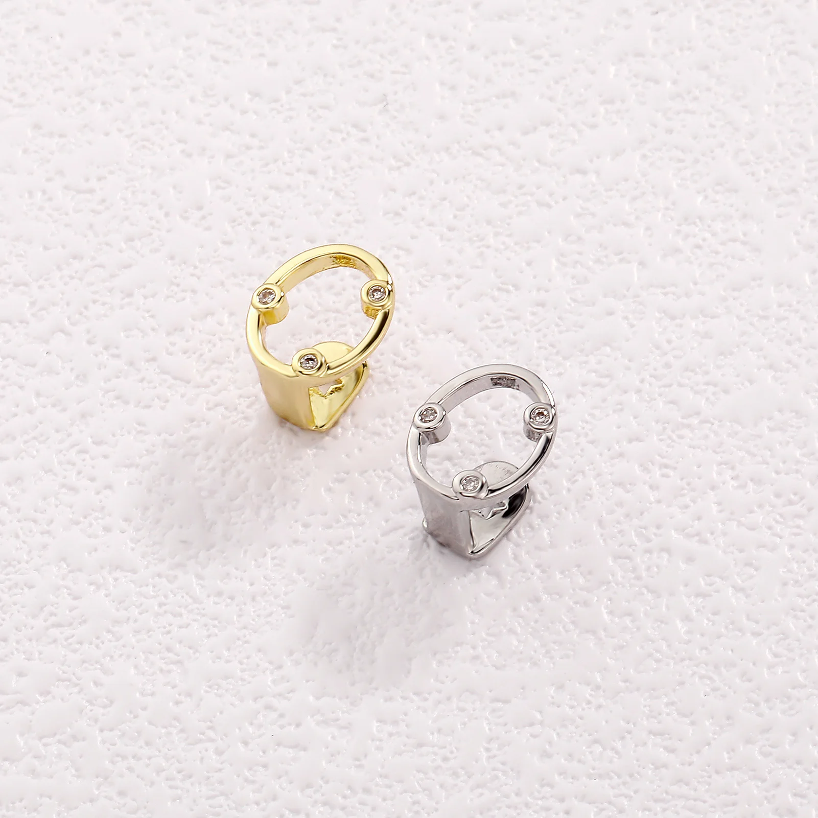 TOPGRILLZ خمر كلاسيكي واحد مثلج خارج الزركون سحر الجوف Y2K الأسنان Grillz الهيب هوب تشيكوسلوفاكيا حجر الأسنان قبعات لمجوهرات الفم #5