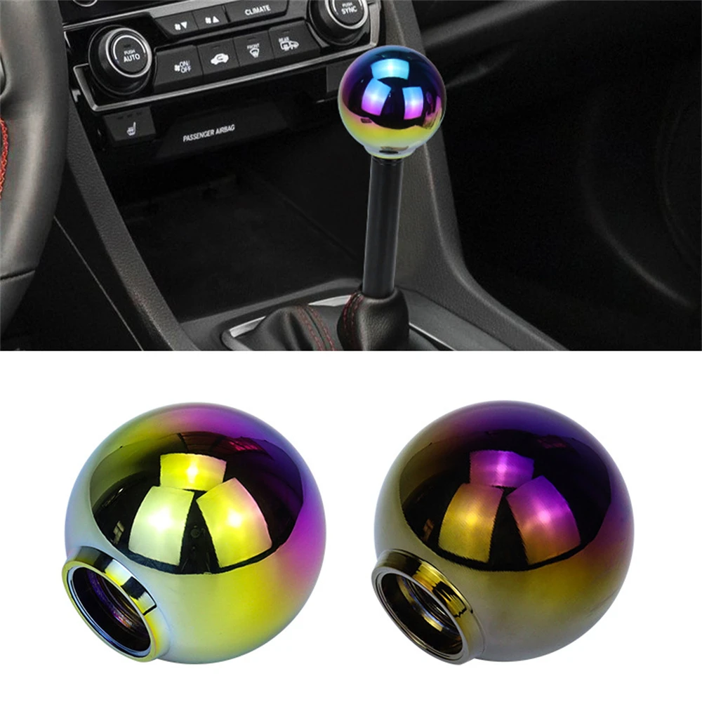 Universal Car Aluminum Burnt Blue Gear Shift Knob Shifter Lever Head AT MT