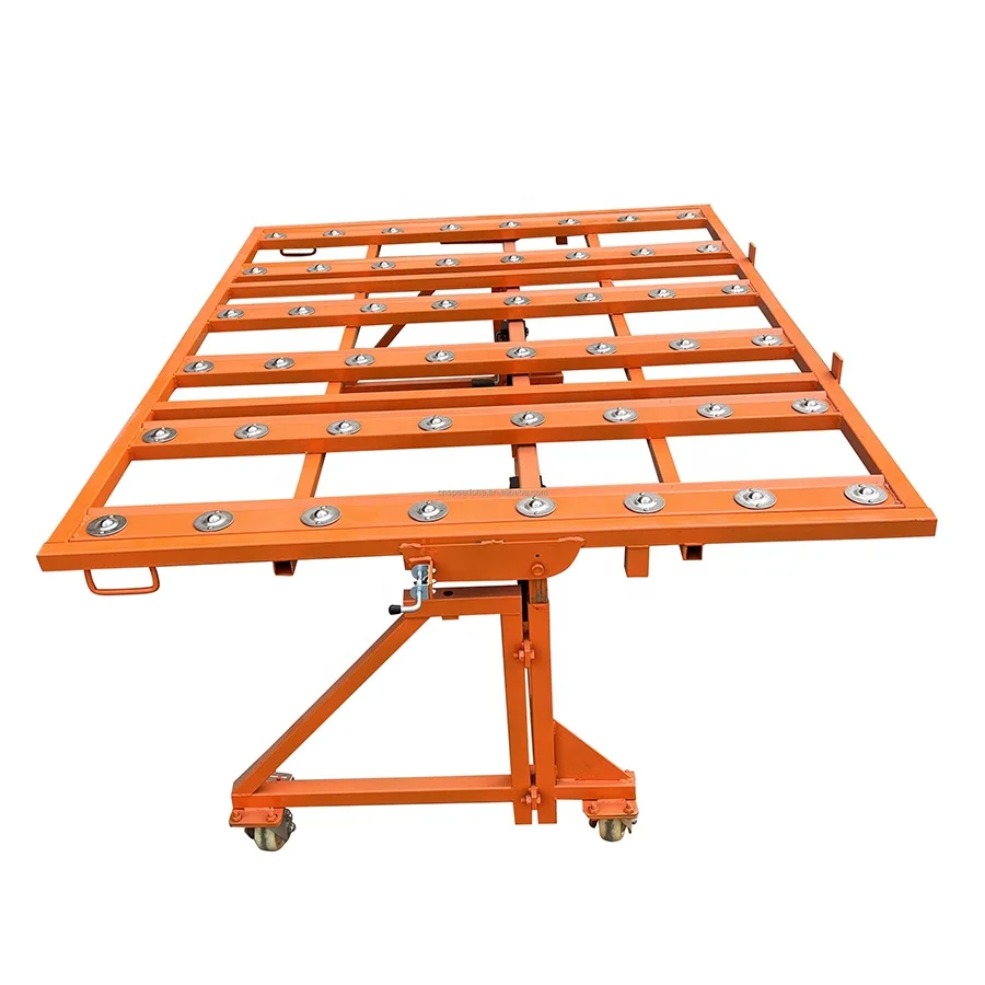 Durable Steel Metal Work Table Bench 500kg Capacity Granite Fabrication Rotatable Universal Wheel Transport Cart Working Tools