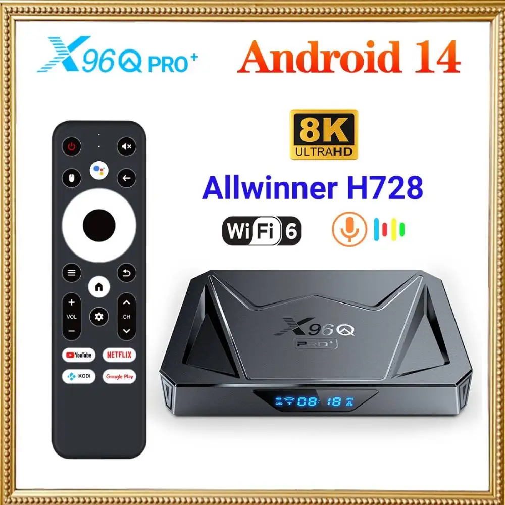Nowoczesny Android 14 TV Box X96Q PRO+ z procesorem Allwinner H728 – analiza i testy użytkownika