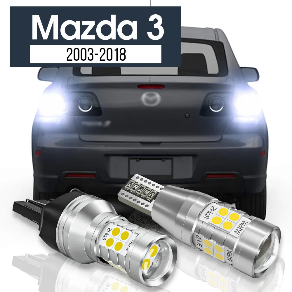 

2pcs LED Backup Light Reverse Lamp Canbus Accessories For Mazda 3 BK BL BM BN 2003-2018 2008 2009 2010 2011 2012 2013 2014 2015