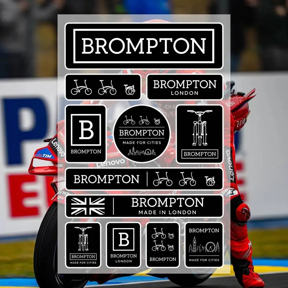 B-rompton Japanese Motorcycle Sticker Suitable for Motorcycle Body Reflective Car Sticker Helmet Decal