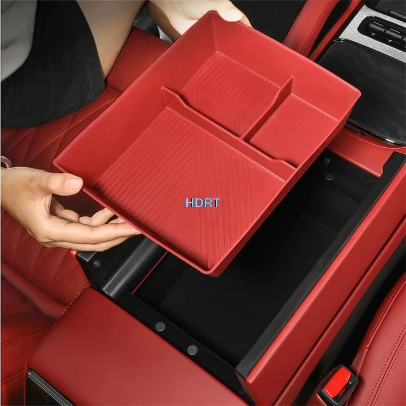 Pour Geely Zeekr 8X 2026 + : Accessoires de style automobile, boîte de rangement pour accoudoir, coussin anti-poussière, organisateur de console centrale, housse de protection