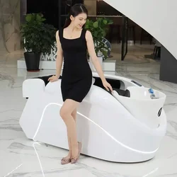 Automatic Intelligent Massage Shampoo Bed Hair Wash Barbershop Multi-functional Thai Head Spa Bed Cama De Champu Salon Furniture