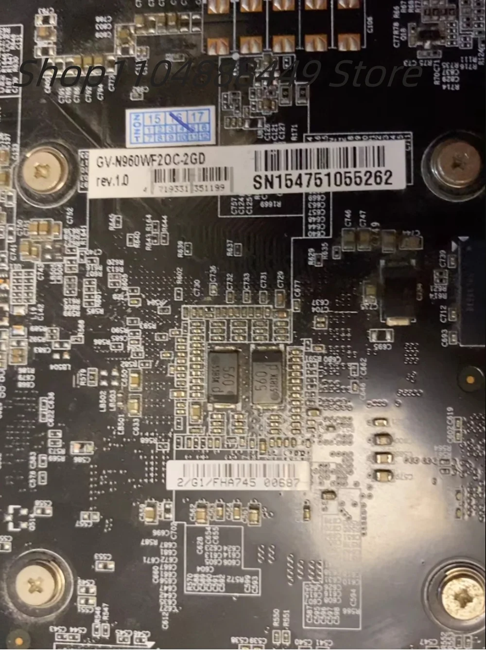 

GV-N960WF2OC-2GD Independent game graphics card