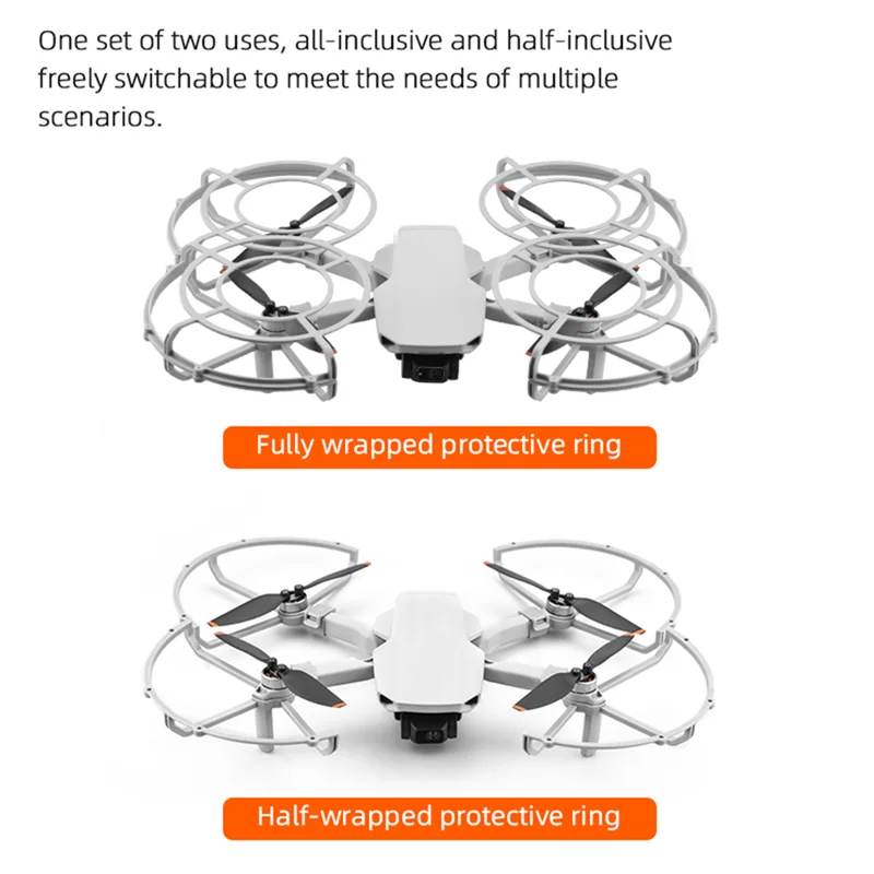 Fully & Half Enclosed Propeller Protector for Mini 2/Mavic Mini/Mini SE Drone Propeller Guard Props Wing Fan Cover