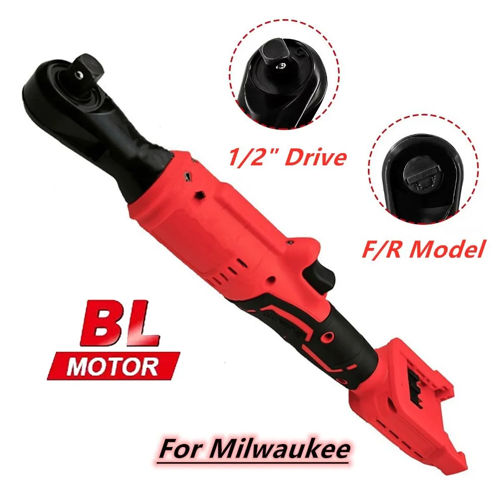Suitable Milwaukee 18V Battery 1/2'' Electric Ratchet Wrench Brushless Wireless 500N.M  Removal Screw Nut Car Repair Power Tools view 4