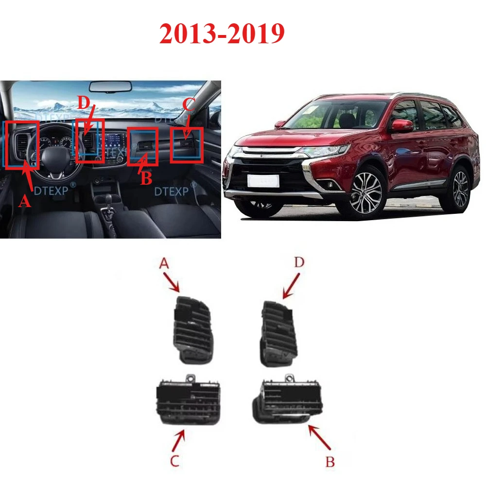 

1 Piece LHD 8030a380 Air Conditioner Outlet for Outlander 2013-2019 GF GG 8030a382 AC Fan Leaf for Airtrek Blade Cover