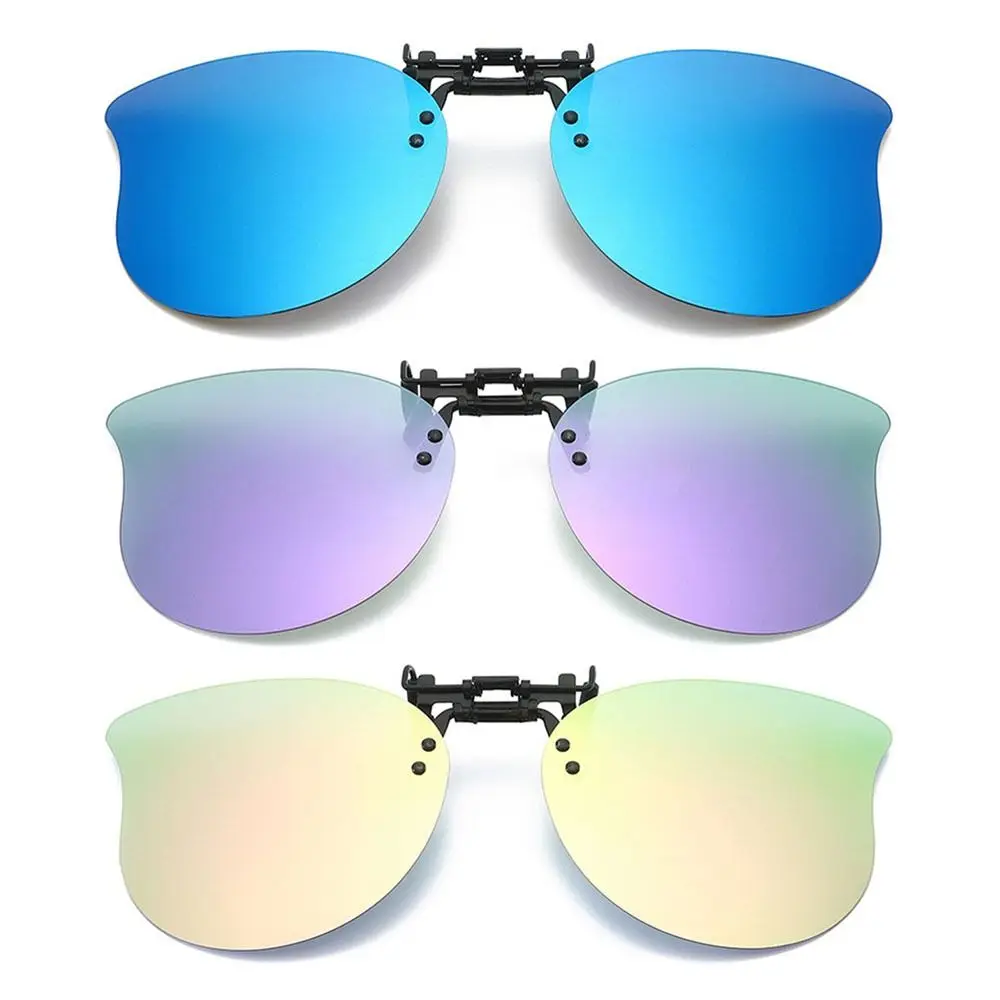 Polarisierter Clip auf Sonnenbrille über Brille ultraleichte UV400 hoch klappbare Sonnenbrille Cat Eye praktische Farben