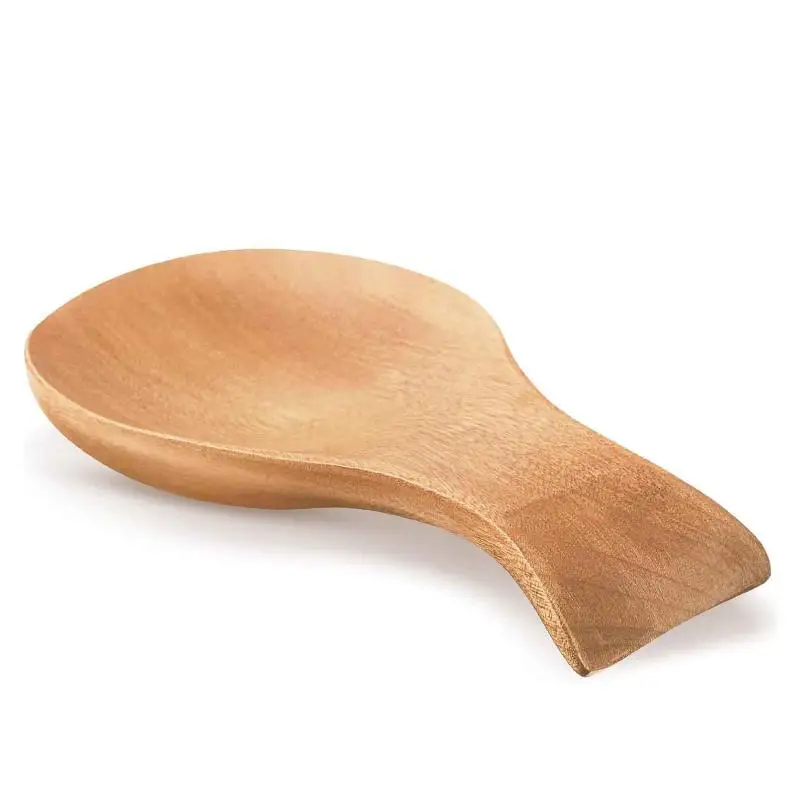 (YY)1Pc 2025 New Wooden Spoon Holder Rack Kitchen Tool Spoon Tray Cooking Spatula Tableware Holder