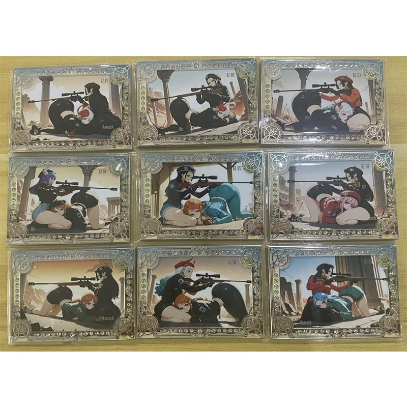 การ์ดโลหะอนิเมะวันพีซ SSP SSS GP GZ แฮนค็อก เปโรน่า นามิ โรบิน อุตะ ยามาโตะ การ์ดสะสม ของขวัญวันเกิด ของเล่นเด็ก