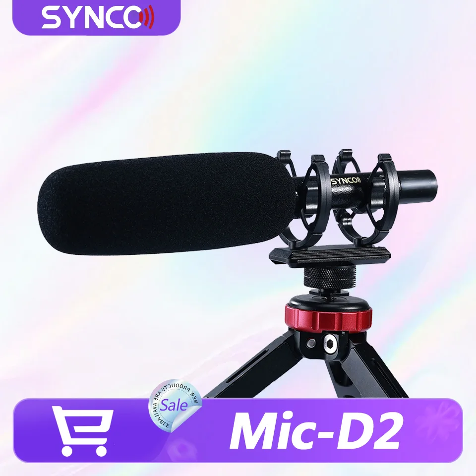 SYNCO Mic-D2 20 هرتز إلى 20 كيلو هرتز ميكروفون بندقية لاسلكي فائق القلب مع دفعة جهير مدمجة لأفلام إيندي وثائق التلفزيون #1