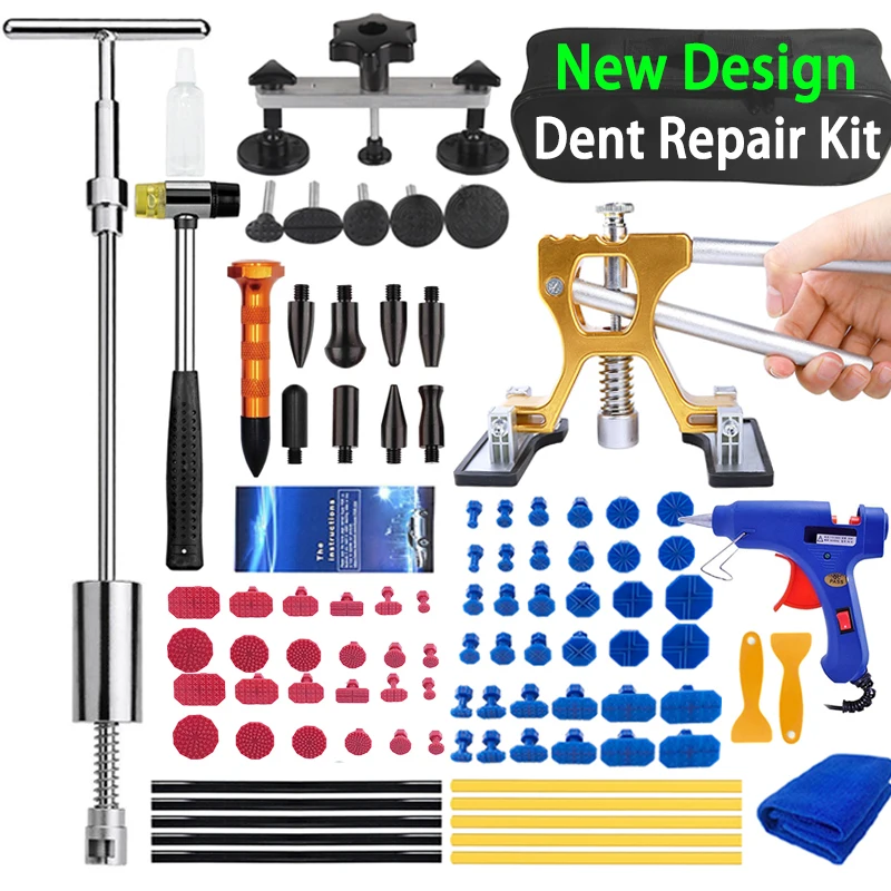 Besper Adjustable Auto Dent Repair Kit Car Dent Repair Tools Set Paintless Body Dent Removal Remover Kits Dent Puller for Cars