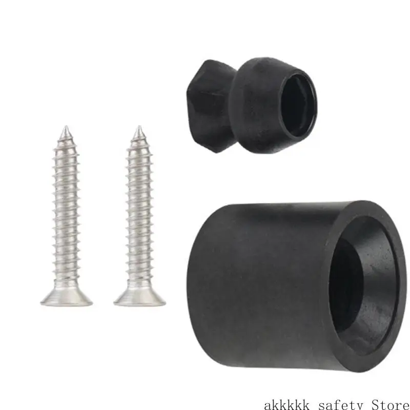 

XXFF Set Of 4 Trailer Door Holder set Trailer Window Bumper Soft Detachable Rubber Sockets & Fade Resistant Properties