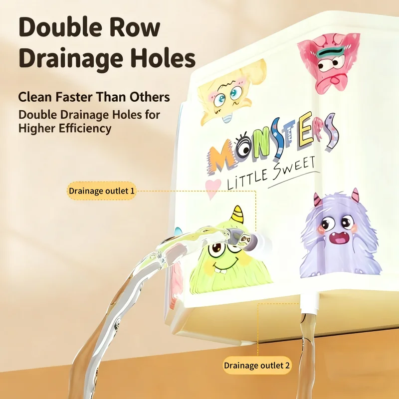 Image 5: Baignoire bébé - Baignoire bébé grande taille - Baignoire assise et couchée pour tout-petits - Usage domestique - Pour les nouveau-nés