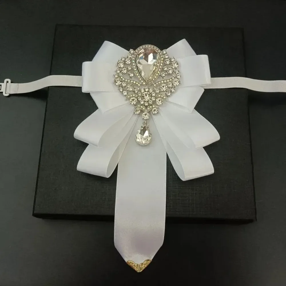 

Original Design Bow Ties for Men's Wedding Business Banquet Mens Suits Shirt Accessories Rhinestone Bowtie Handmade Jewelry Gift