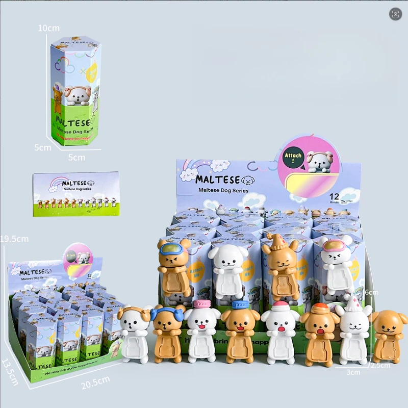 

Слепая коробка ангела, украшение автомобиля, липкое украшение для мобильного телефона, семейное украшение Senbeier, фигурка, модная игрушечная линия, слепая коробка для собак