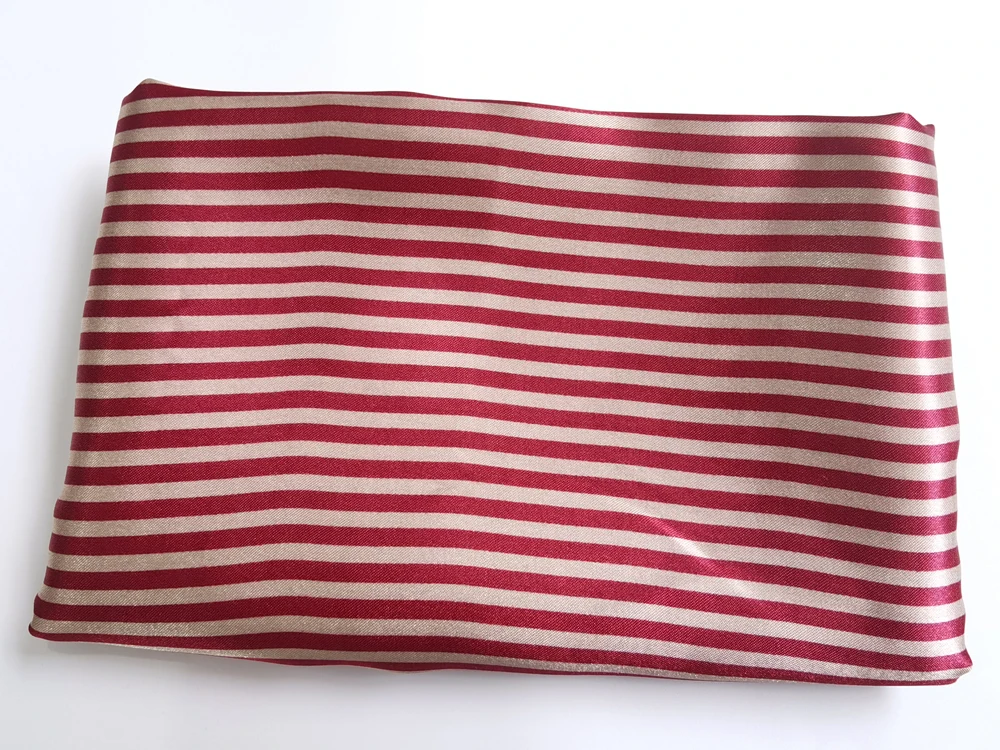 Satin-Stoff 58 Zoll Breit | 2 Meter | 5 Meter | Gestreiftes Material Futterstoff Seidiger Satin Großhandel – Detail 13