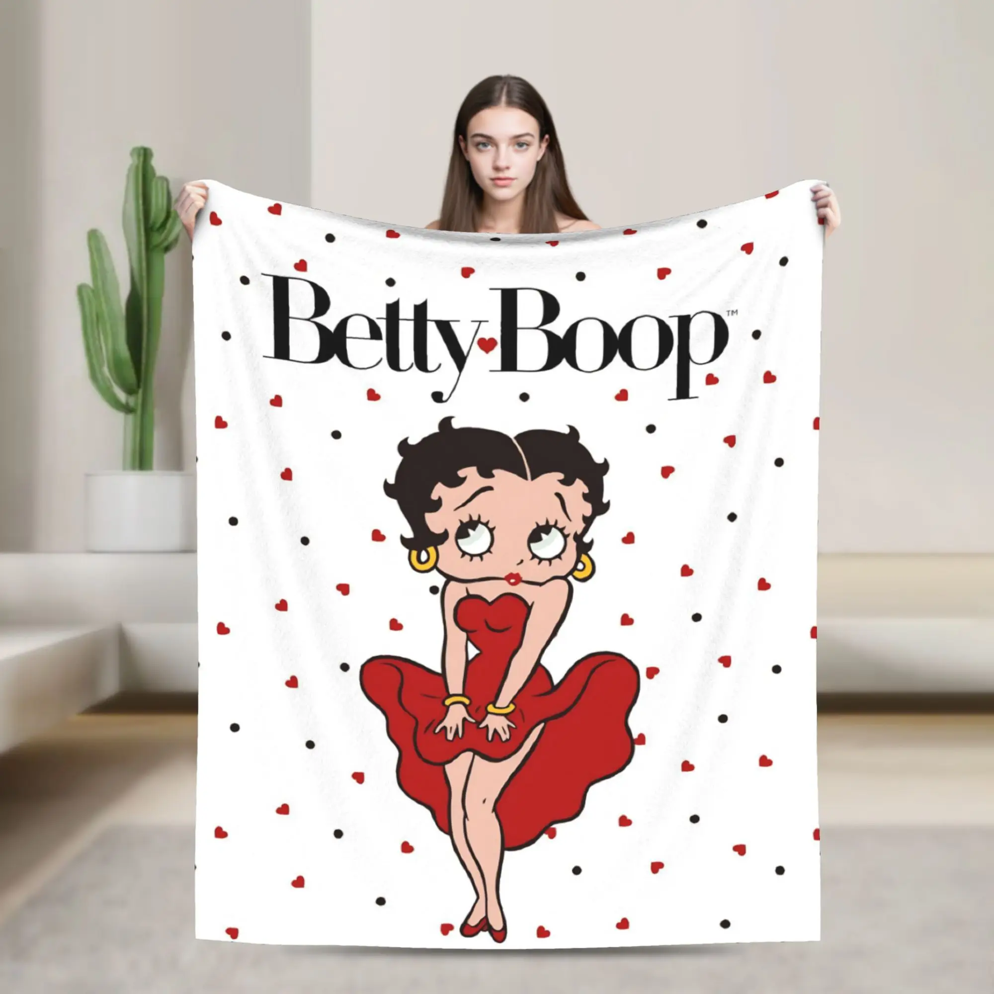 B-Bettys Boops Merch Blanket Super Soft Warm  Throw Blankets for Bed 50x60 Inches Multi-size Bedding Throws