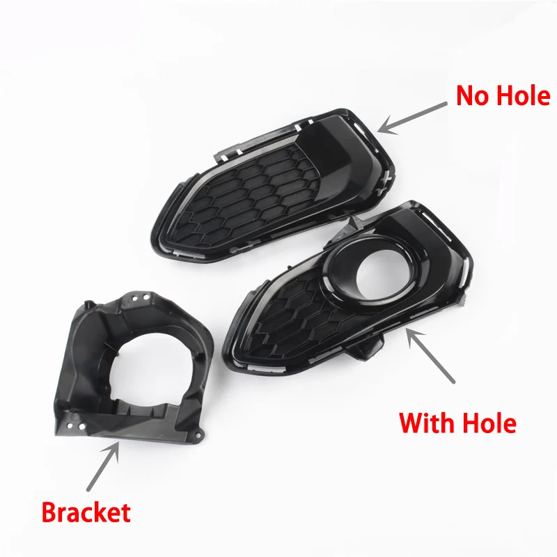 

For Honda Fit Jazz Front Bar Fog Lamp Cover Fog Light Frame Fog Lamp Cover For 2018-2019 Years Brand New