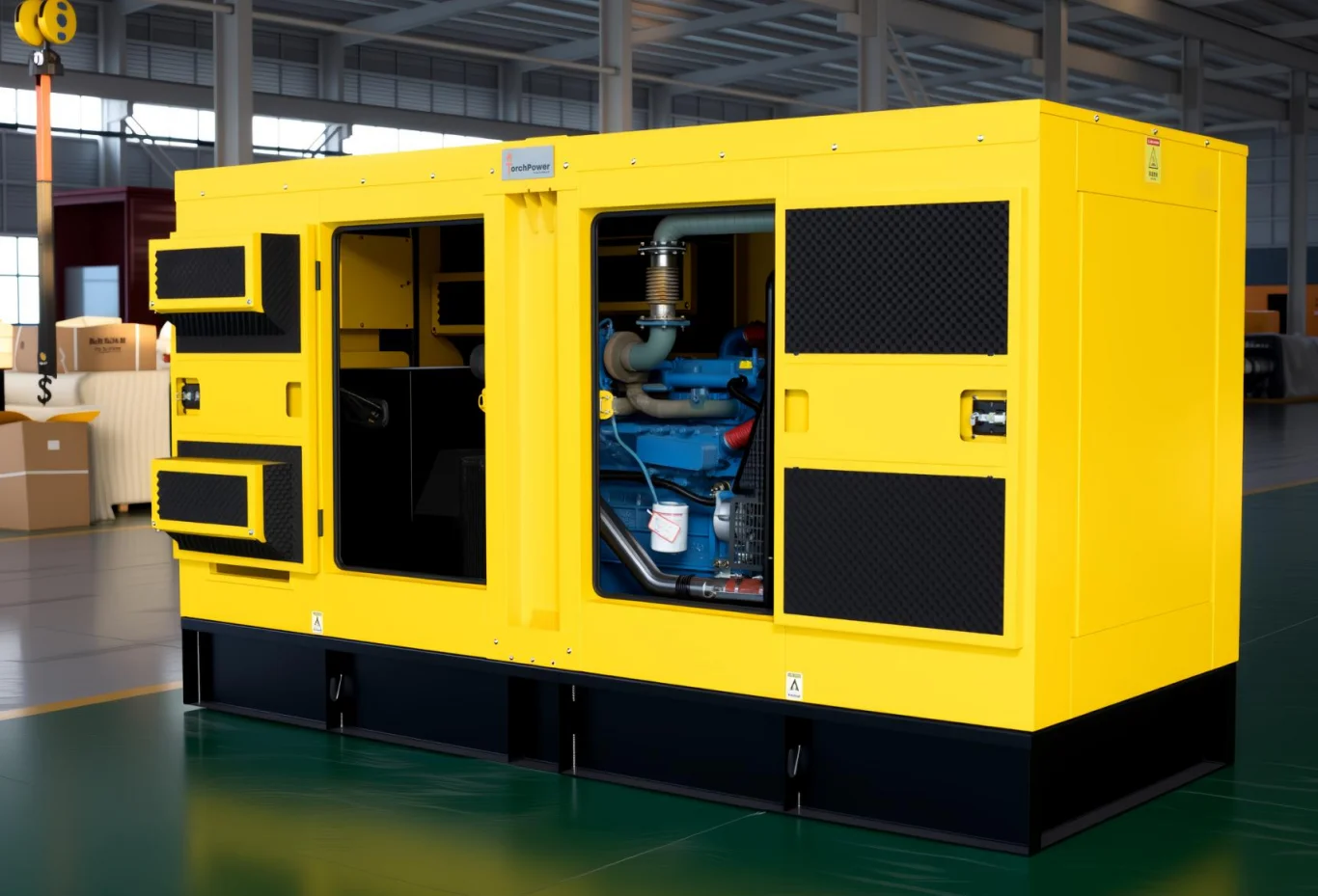 ISO9001 140KW 170KW Low Noise Diesel Generator With ATS Remote Control For Industrial And Construction Sites